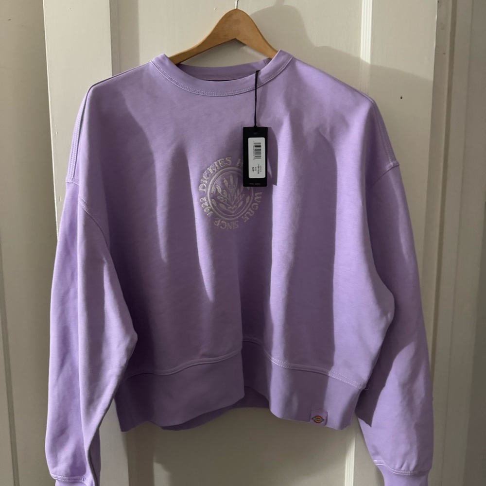 LILAC PURPLE DICKIES EMBROIDERED CREWNECK